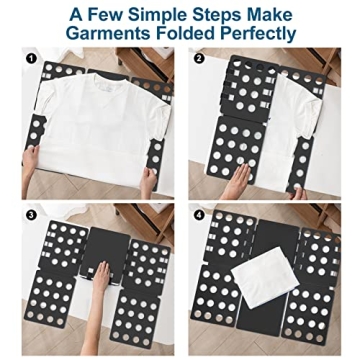 PetOde Durable Shirt Folding Board for Neat Laundry