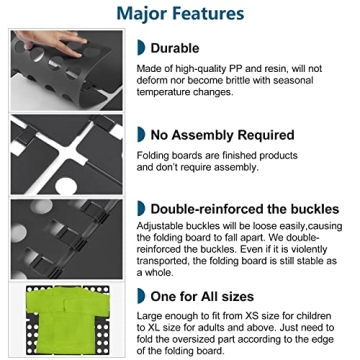 PetOde Durable Shirt Folding Board for Neat Laundry