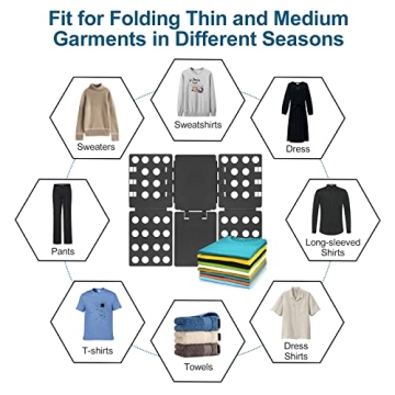 PetOde Durable Shirt Folding Board for Neat Laundry