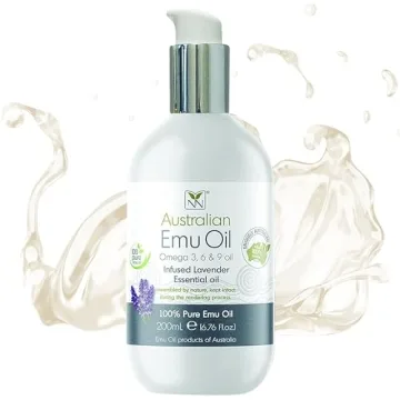 Y-Not Natural Emu Oil: Pure Skin, Nail, Body, and Hair Moisturizer with Essential Omega Fatty Acids