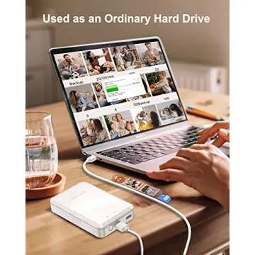 NEWQ Hard Drive for Phone Computer: 2 TB Photo Stick Portable Storage Device External HDD USB Flash for iPhone & iPad & Android Cellphone Backup Picture | Photo | Video | Data (2TB)