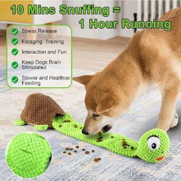 Letsmeet Dog Squeak Toys Dogs Enrichment Treat Dispensing Puzzle Toys Interactive Dog Toys for Large Medium Small Dogs