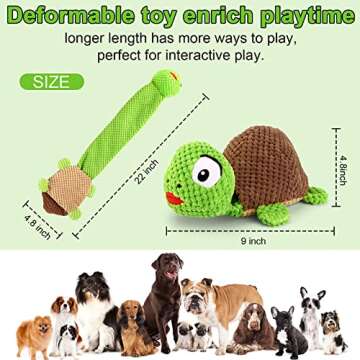 Letsmeet Dog Squeak Toys Dogs Enrichment Treat Dispensing Puzzle Toys Interactive Dog Toys for Large Medium Small Dogs