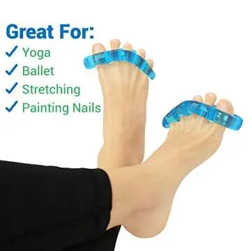 VIVEsole Toe Separators - Silicone Gel Toe Stretchers for Comfort