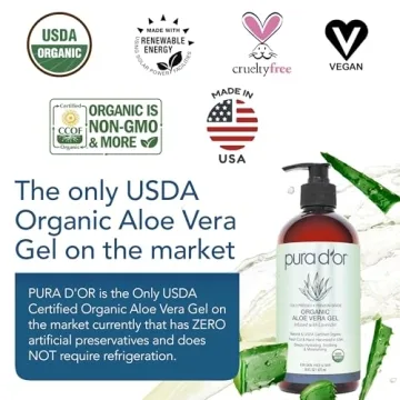 PURA D'OR Organic Aloe Vera Gel - Lavender Moisturizing Benefits