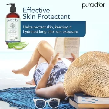 PURA D'OR Organic Aloe Vera Gel - Lavender Moisturizing Benefits
