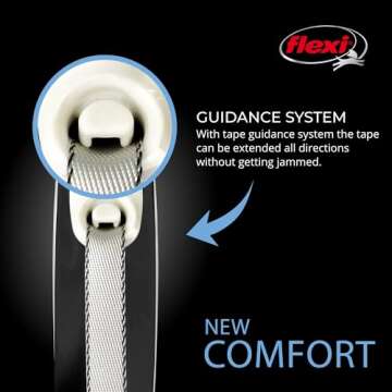 FLEXI® Comfort Retractable Dog Leash for Dogs Up to 110 lbs