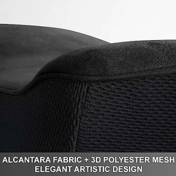 WENNEBIRD Model Q Lumbar Support Pillow - Patented Ergonomic Back Support for Lower Back Pain Relief for Office Chair, Car, Sofa, Plane, Couch, Recliner - Black