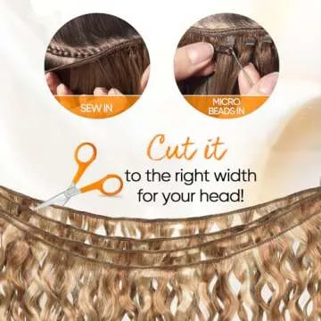 FASHION LINE Brazilian P27/613 Water Wave Blonde Human Hair Extensions Unprocessed Human Hair Bundles Weft 1PC 100g Piano Color (20")