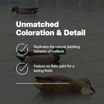 Avian X Floating Mallard Duck Decoys 6 Pack - Realistic