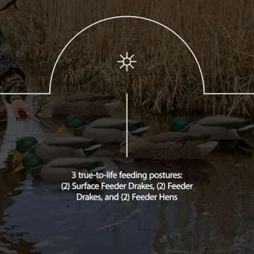Avian X Floating Mallard Duck Decoys 6 Pack - Realistic