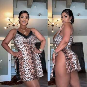 Avidlove Leopard Negligee Lingerie - Sexy Nightwear