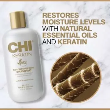 CHI Keratin Reconstructing Shampoo - Healthier, Shiny Hair