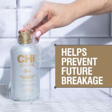 CHI Keratin Reconstructing Shampoo - Healthier, Shiny Hair