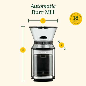 Cuisinart DBM-8P1 Electric Burr Coffee Grinder