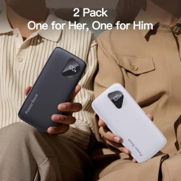 2025 Portable Charger 12800mAh Built-in Cables for All Devices