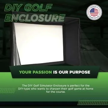 DIY Golf Simulator Enclosure for Home Golf Practice