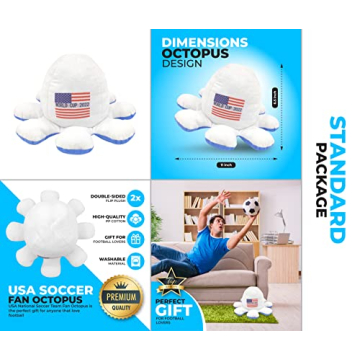 World Cup 2022 USA Soccer Fan Octopus Plush Toy