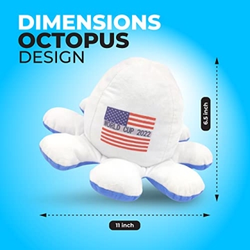 World Cup 2022 USA Soccer Fan Octopus Plush Toy