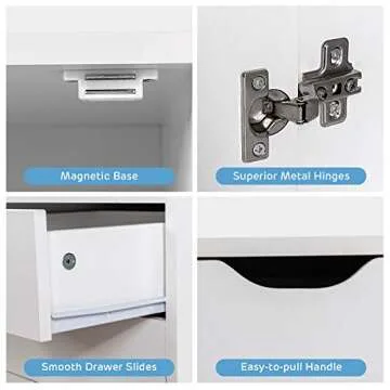 Giantex Mobile 7 Drawer Filing Organizer for Home Office