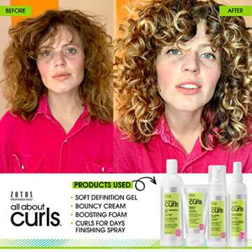 All About Curls Boosting Foam | Lightweight Definition Hold | Curly Hair Products | Volumizing Extra...