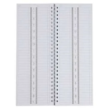 Salon Appointment Book - 2-Column Schedule Book, Undated Appointment Planner for Hairdresser, Stylist, Nail Salon, Massage Spa, Pink with Marble Print Cover, Spiral Bound, 200 Pages, 13.5 x 5 Inches