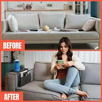 Perfect Life Ideas TV Remote Holder Couch Organizer 6 Pockets