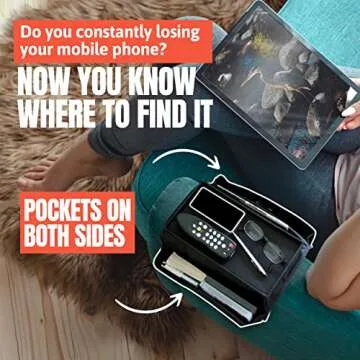 Perfect Life Ideas TV Remote Holder Couch Organizer 6 Pockets