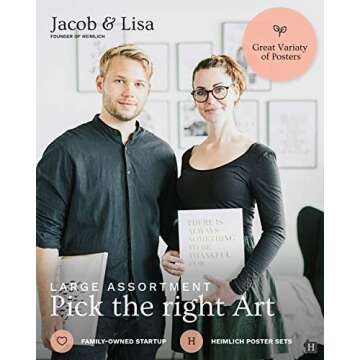 Heimlich Boho Wall Art Set of 6 Abstract Prints