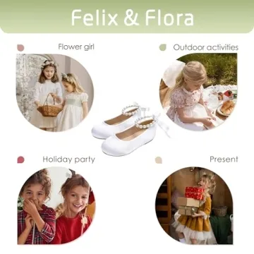 Felix & Flora Girls Dress Shoes - Elegant and Comfortable