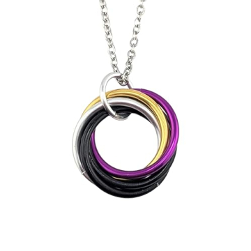 Mobii PRIDE Necklaces: Multicolor Infinity Loop Pendant Jewelry for All