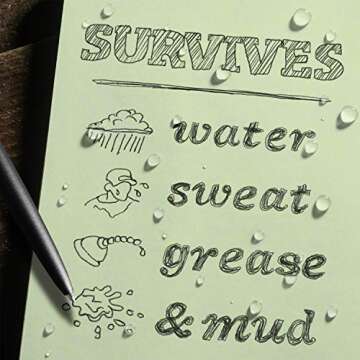 Weatherproof Side Spiral Kit: Durable Notebook & Pen Set