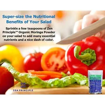 Zen Principle 1 lb. Premium Organic Moringa Oleifera Leaf Powder. USDA Certified Organic.