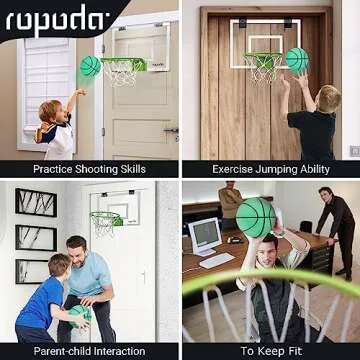 ROPODA Mini Basketball Hoop for Indoor Fun and Games