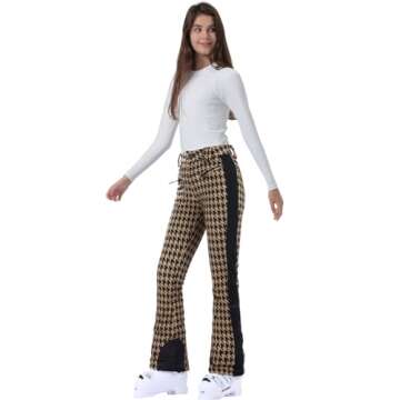 GSOU SNOW Ski Pants Womens Snowboard Pants Slim Snow Insulated Waterproof Windproof Winter Outdoor H...