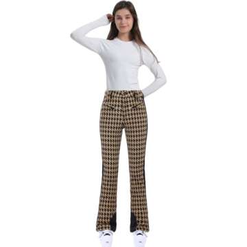 GSOU SNOW Ski Pants Womens Snowboard Pants Slim Snow Insulated Waterproof Windproof Winter Outdoor Hiking Warm