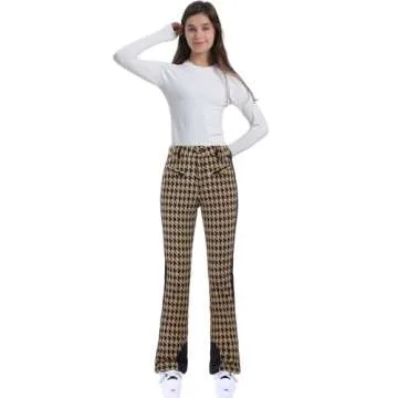 GSOU SNOW Ski Pants Womens Snowboard Pants Slim Snow Insulated Waterproof Windproof Winter Outdoor Hiking Warm