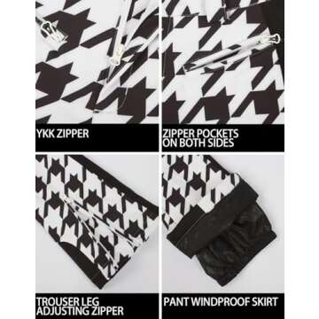 GSOU SNOW Ski Pants Womens Snowboard Pants Slim Snow Insulated Waterproof Windproof Winter Outdoor Hiking Warm