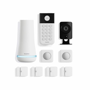 SimpliSafe 9 Piece Wireless Home Security System - Quick Setup, HD Camera, Compatible with Smart Hom...