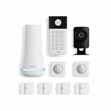 SimpliSafe 9 Piece Wireless Home Security System - Quick Setup, HD Camera, Compatible with Smart Hom...