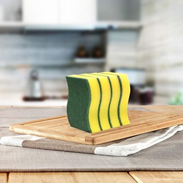 AIDEA Heavy Duty Scrub Sponge Pack for Effortless Cleaning