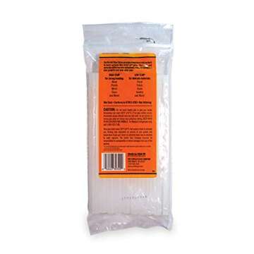 Gorilla Hot Glue Sticks, Full Size, 8" Long x .43" Diameter, 45 Count, Clear, Bonds: Wood, Metal, Glass, Plastic, Floral, Fabric, Leather, Foam, and More ( Pack of 1 with 20 Glue Sticks per pack)