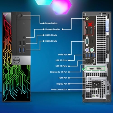 Dell RGB Gaming Desktop Computer - Intel Core i5-6th Gen - 16GB DDR4 RAM - 1TB HDD - 22” Monitor -...