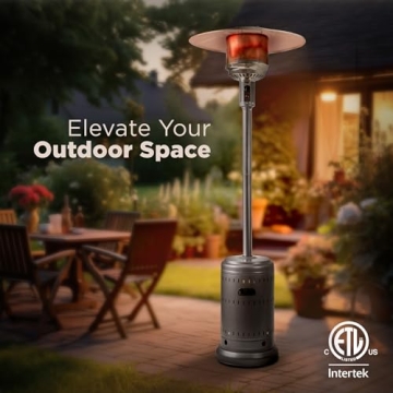 Amazon Basics 46,000 BTU Outdoor Patio Heater for Gatherings