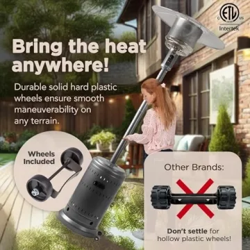 Amazon Basics 46,000 BTU Outdoor Patio Heater for Gatherings