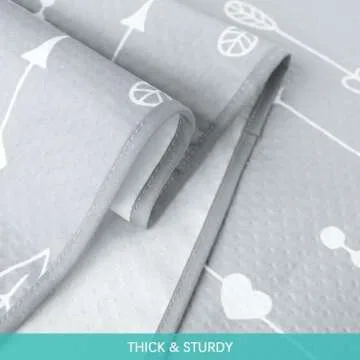 Splat Mat 2 Pack for Under High Chair & Arts & Crafts & Eating Mess, Waterproof Baby Playtime Anti-Slip Mat for Floor or Table, Reusable & Portable Splash Mat 42” ×46”