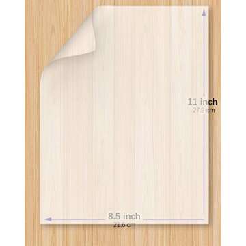 Translucent Vellum Paper, Dowsabel 68LBS 8.5 x 11 inches Printable Vellums for Card Overlays, Invita...