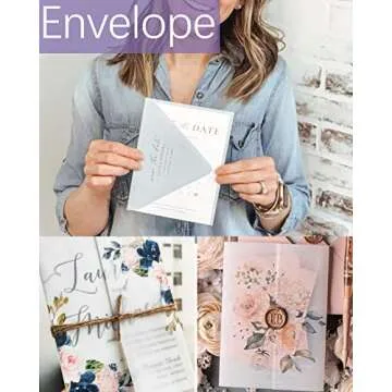 Translucent Vellum Paper, Dowsabel 68LBS 8.5 x 11 inches Printable Vellums for Card Overlays, Invitations Belly Bands, Envelope, Lantern,50 Sheets