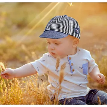 Adjustable Baby Baseball Cap Sun Protection Hat 2pcs Set