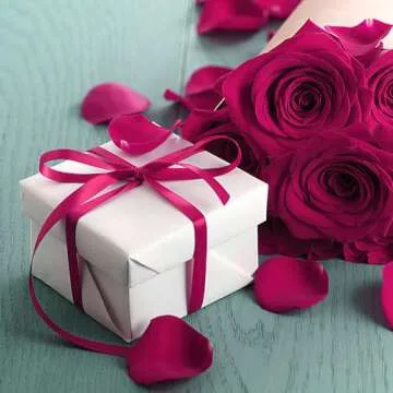 Hot Pink Ribbon for Christmas Tree Decoration 3/8 in 25 Yards Silk Ribbon Hair Ribbon Ties Women Valentine Ribbon Ornament Ribbon Birthday Ribbon Wedding Ribbon for Invitation Floral Decoration